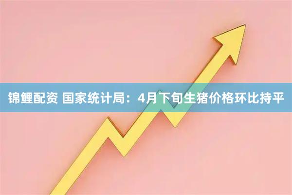 锦鲤配资 国家统计局：4月下旬生猪价格环比持平
