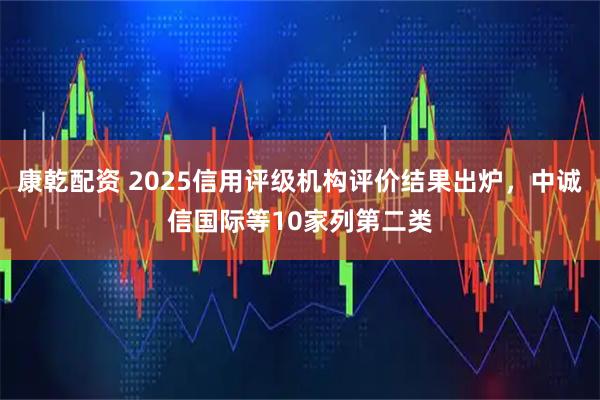 康乾配资 2025信用评级机构评价结果出炉，中诚信国际等10家列第二类